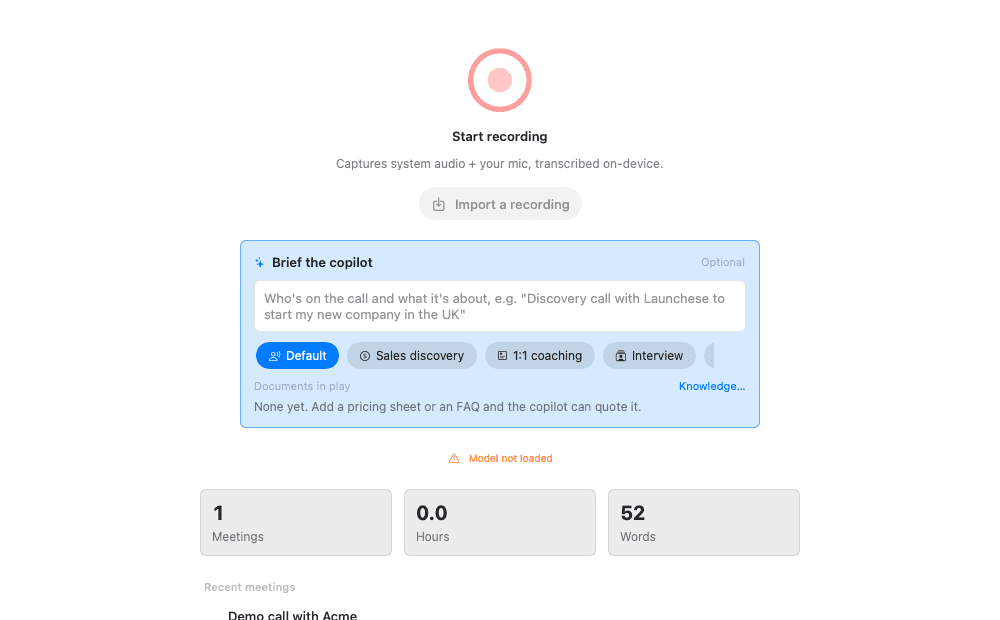 Hit record on your next call